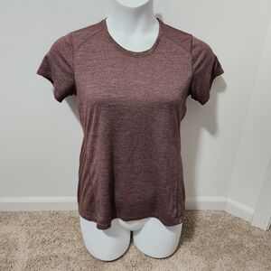 REI Women's Heathered Maroon Short Sleeve Tee